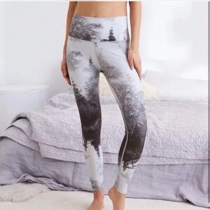 Aerie High Waist 7/8 Active Leggings, Winter Forest, XL